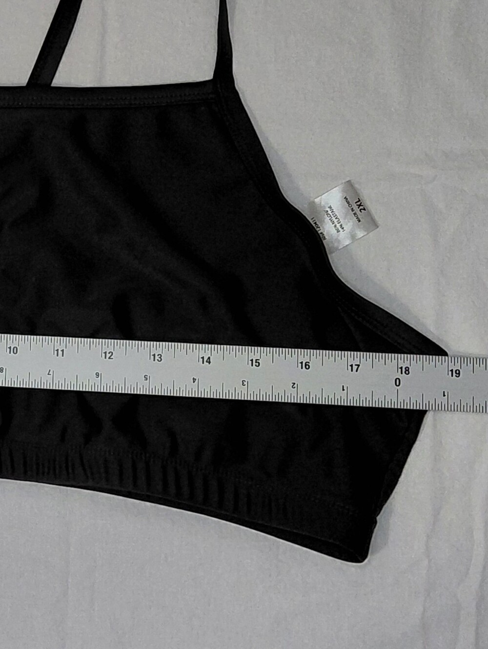 UVSkinz XXL Classic Black Crisscross Back Bikini Top - Women's Swim UPF 50+ - Picture 3 of 11